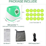DS NA Automatic Dog Ball Launcher with 15 Mini Tennis Balls & Bag