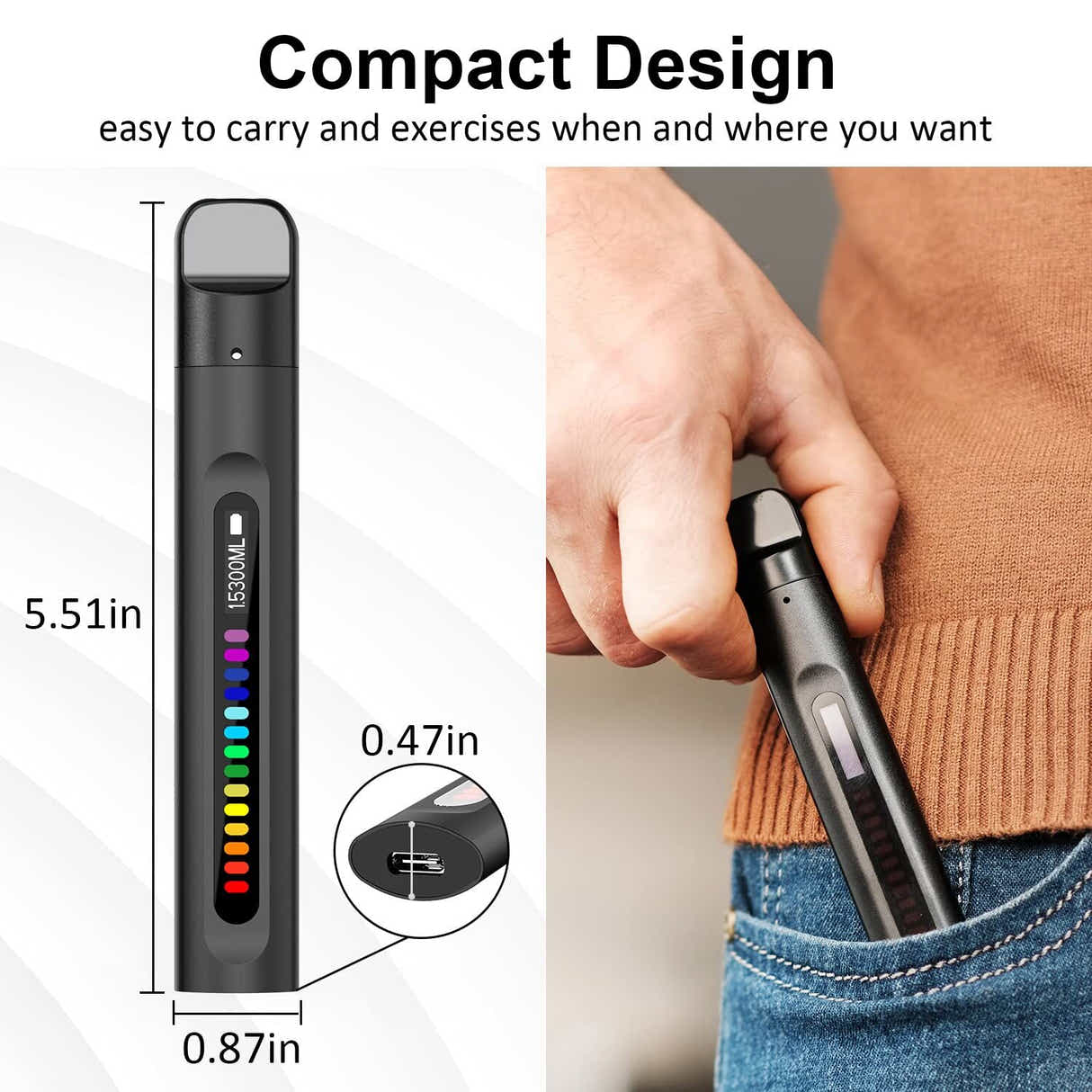 DS NA Portable Smart Breathing Trainer – Rechargeable Respiratory Exercise