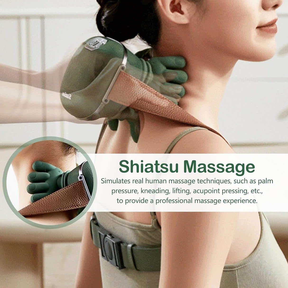 DS NA Hand-Like Neck & Shoulder Massager with 4D Kneading and Heat – Portable