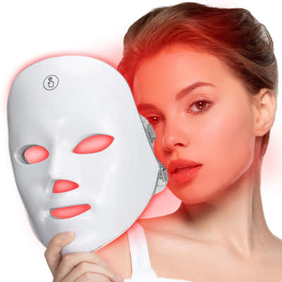 DS NA 7-Color Facial Light Mask for Home Skincare – Rechargeable LED Beauty