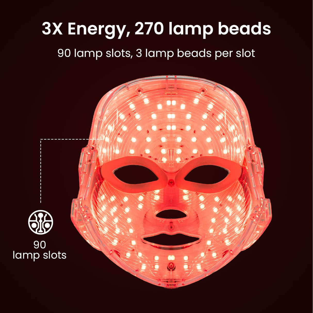 DS NA 7-Color LED Facial Light Mask – Rechargeable Skincare Device for Home Use