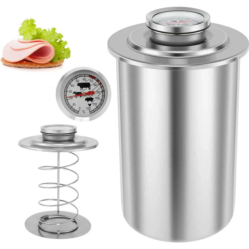 DS NA Stainless Steel Ham Maker with Thermometer