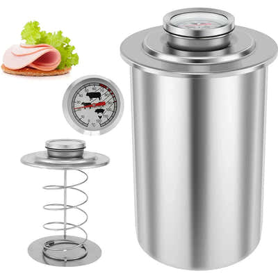 DS NA Stainless Steel Ham Maker with Thermometer