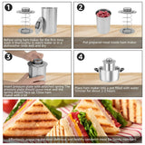 DS NA Stainless Steel Ham Maker with Thermometer