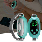 DS NA Microcurrent EMS Sleep Aid Device Palm Pulse Massager Blue