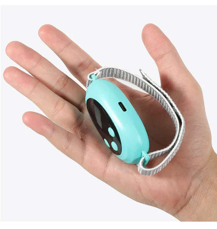 DS NA Microcurrent EMS Sleep Aid Device Palm Pulse Massager Blue