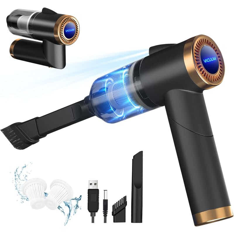 DS NA Cordless Handheld Vacuum Cleaner, 9000Pa 120W Mini Powerful 4000Mah Rechar