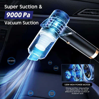 DS NA Cordless Handheld Vacuum Cleaner, 9000Pa 120W Mini Powerful 4000Mah Rechar