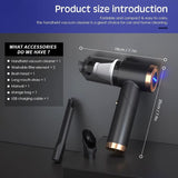 DS NA Cordless Handheld Vacuum Cleaner, 9000Pa 120W Mini Powerful 4000Mah Rechar