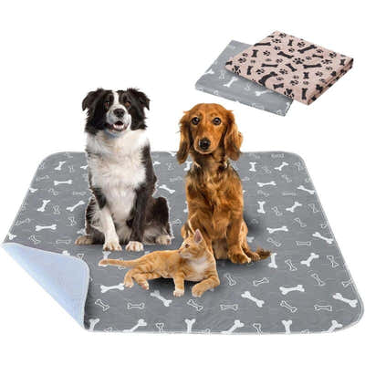 DS NA 2PCS 80×70CM Ultra Absorbent Dog Training Mats – Non-Slip & Washable