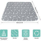 DS NA 2PCS 80×70CM Ultra Absorbent Dog Training Mats – Non-Slip & Washable