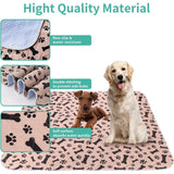 DS NA 2PCS 80×70CM Ultra Absorbent Dog Training Mats – Non-Slip & Washable