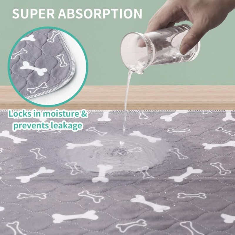 DS NA 2PCS 80×70CM Ultra Absorbent Dog Training Mats – Non-Slip & Washable