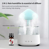 DS NA Rain Cloud Humidifier, Essential Oil Diffuser, Cute Mushroom Night Light W