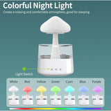 DS NA Rain Cloud Humidifier, Essential Oil Diffuser, Cute Mushroom Night Light W