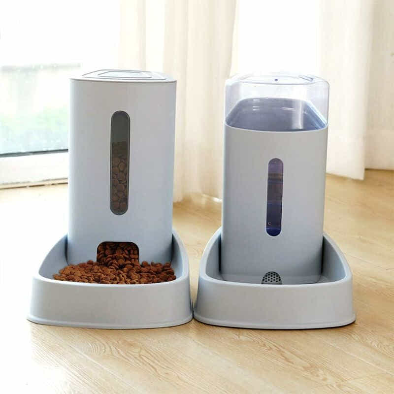 DS NA Automatic Water/Dog Feeder Fountain - 3.8L X 2 Pieces - Dog/Cat/Dog Food F