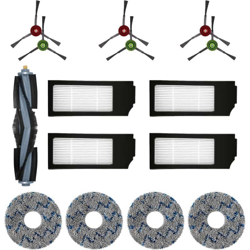 DS NA Filter Brush Cloth Replacement Accessories Set For Ecovacs Deebot T20 Omni