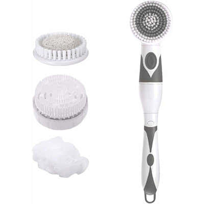 DS NA 4 In 1 Waterproof Electric Bath Brush Multifunctional Body Cleaning Brush