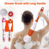DS NA 4 In 1 Waterproof Electric Bath Brush Multifunctional Body Cleaning Brush