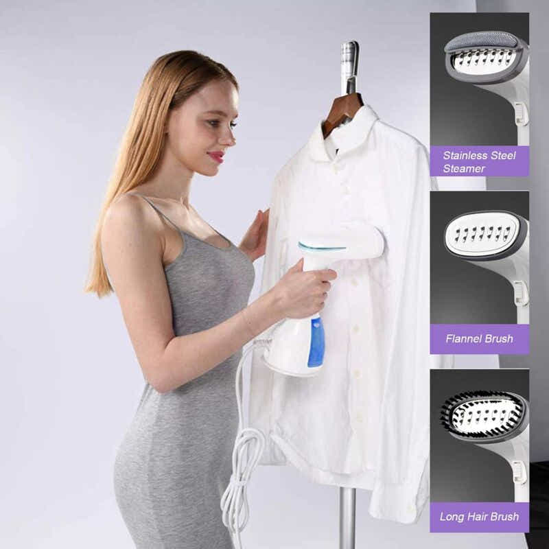 DS NA Garment Steamer 1000W 280Ml Handheld Vertical Iron Portable Ironing Wrinkl