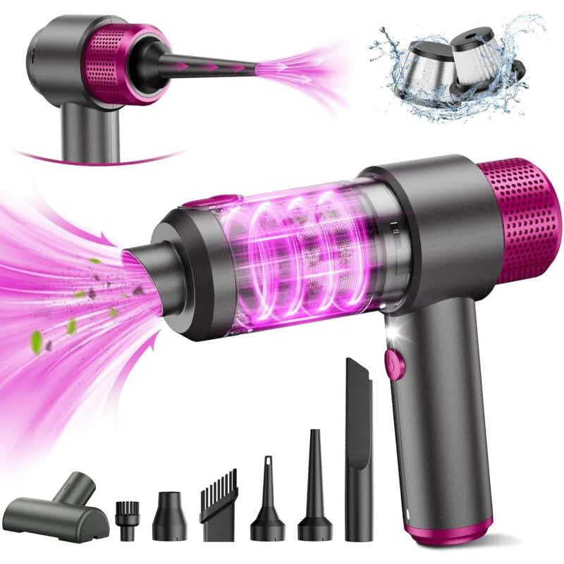 DS NA 4-In-1 Powerful Cordless Car Vacuum Cleaner, 15Kpa Mini Cordless Handheld