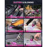 DS NA 4-In-1 Powerful Cordless Car Vacuum Cleaner, 15Kpa Mini Cordless Handheld