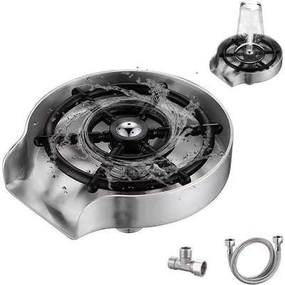 DS NA Glass Rinser, Stainless Steel Glass Rinser, Glass Rinser For Kitchen Sink