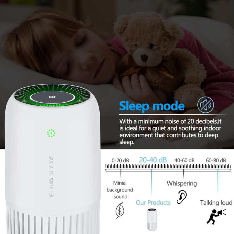 DS NA Air Purifier With True Hepa Filter With Uv-C Light, Mini Air Purifier