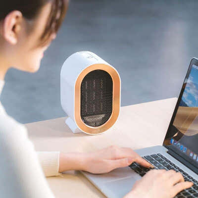 DS NA 1200W Electric Ceramic Fan Heater With 2 Heat Setting, Overheat Protection