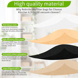 DS NA Vacuum Cleaner Bags, 20 Pack Upright Vacuum Cleaner Bags, Paper Filter Bag