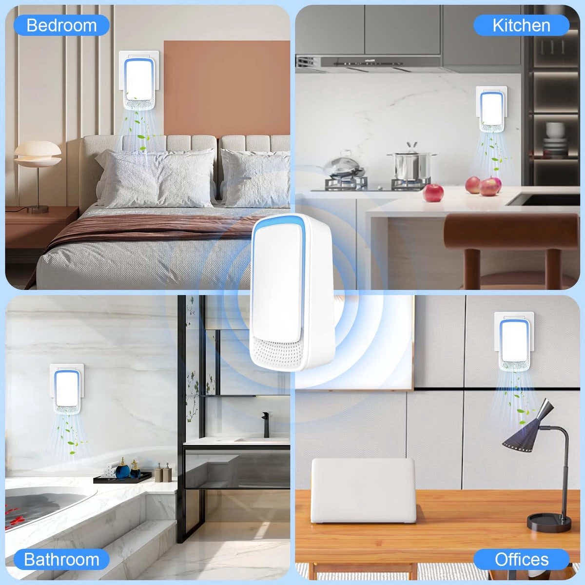DS NA Air Purifier - Pack of 4 Plug-in Negative Ion Air Purifiers