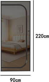 DS NA Reinforced cat screen door, flexible screen door with zipper, anti-theft d
