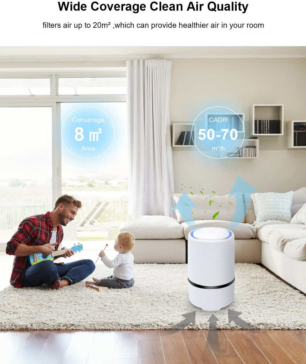 DS NA Air purifier For living room, bedroom, office and baby's room