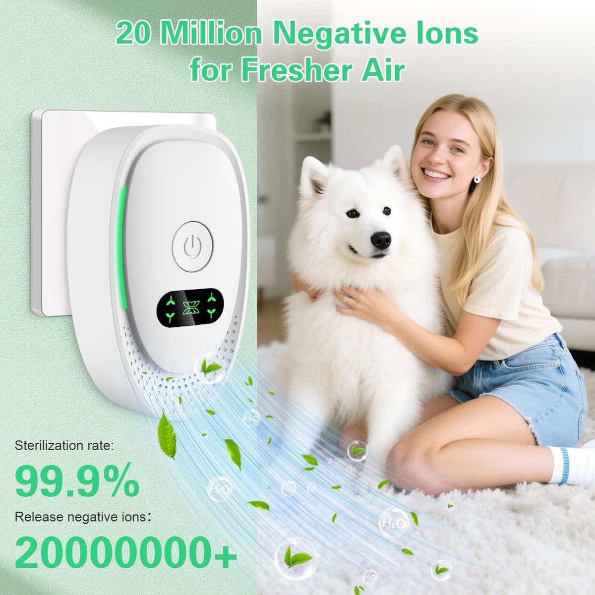 DS NA Plug-in Negative Ion Air Purifier (4-Pack) - Mini Portable