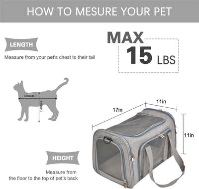 DS NA Bicycle Panniers – Dog Carrier Bag for Airplanes & Travel (Small Dogs)