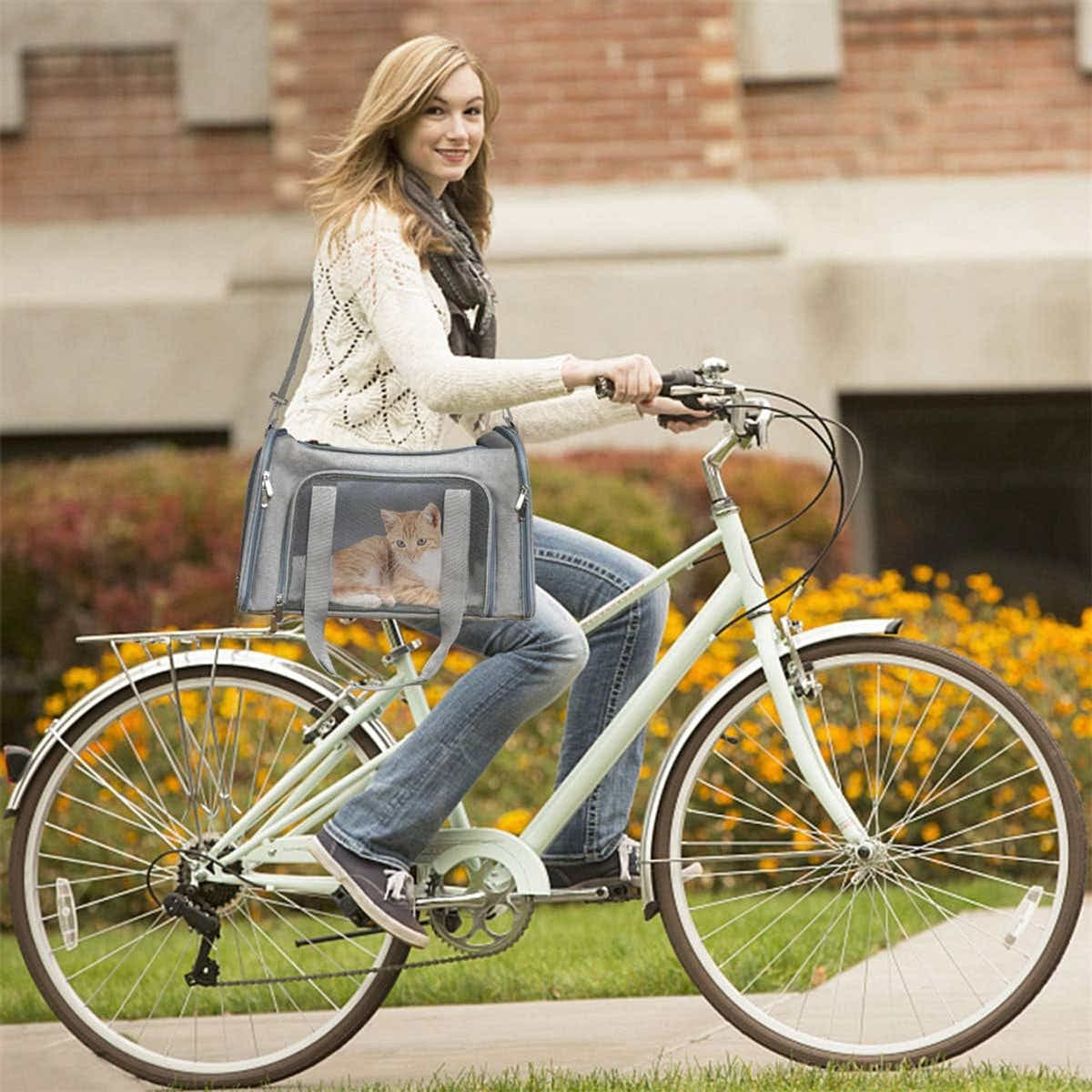 DS NA Bicycle Panniers – Dog Carrier Bag for Airplanes & Travel (Small Dogs)