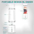 DS NA Blender - Mini Blender - Smoothie Maker - USB Rechargeable Mini Blender