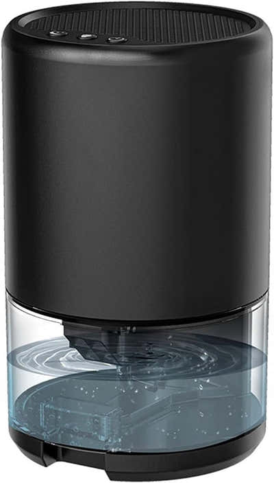 DS NA Dehumidifier Air Dehumidifier  Portable 3 L/h With 1 L Water Tank Black