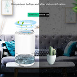 DS NA Dehumidifier Air Dehumidifier  Portable 3 L/h With 1 L Water Tank Black
