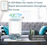 DS NA Dehumidifier Air Dehumidifier  Portable 3 L/h With 1 L Water Tank Black