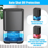 DS NA Ultra-quiet smart air dehumidifier - 1L capacity - Dehumidifier
