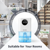 DS NA Dehumidifier - Ultra-Quiet Smart Dehumidifier For Drying Laundry