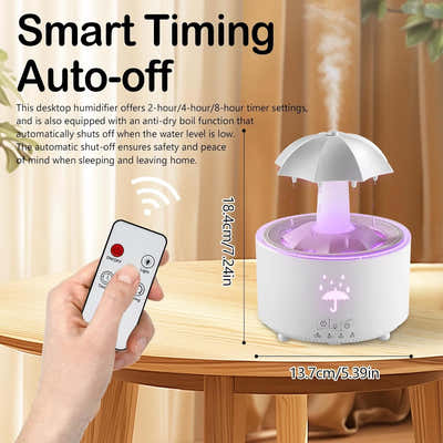DS NA Aromatherapy Humidifier - Umbrella Humidifier - 300ml- 7-Color LED