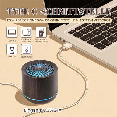 DS NA Humidifiers - Aromatherapy Humidifier - 300ml Diffuser  7-Color LED