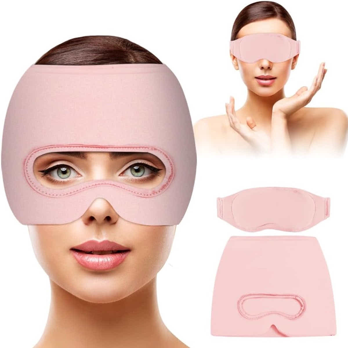 DS NA Migraine Relief Hat - Eye Mask - Cooling Eye Mask - Headache Relief - Hot