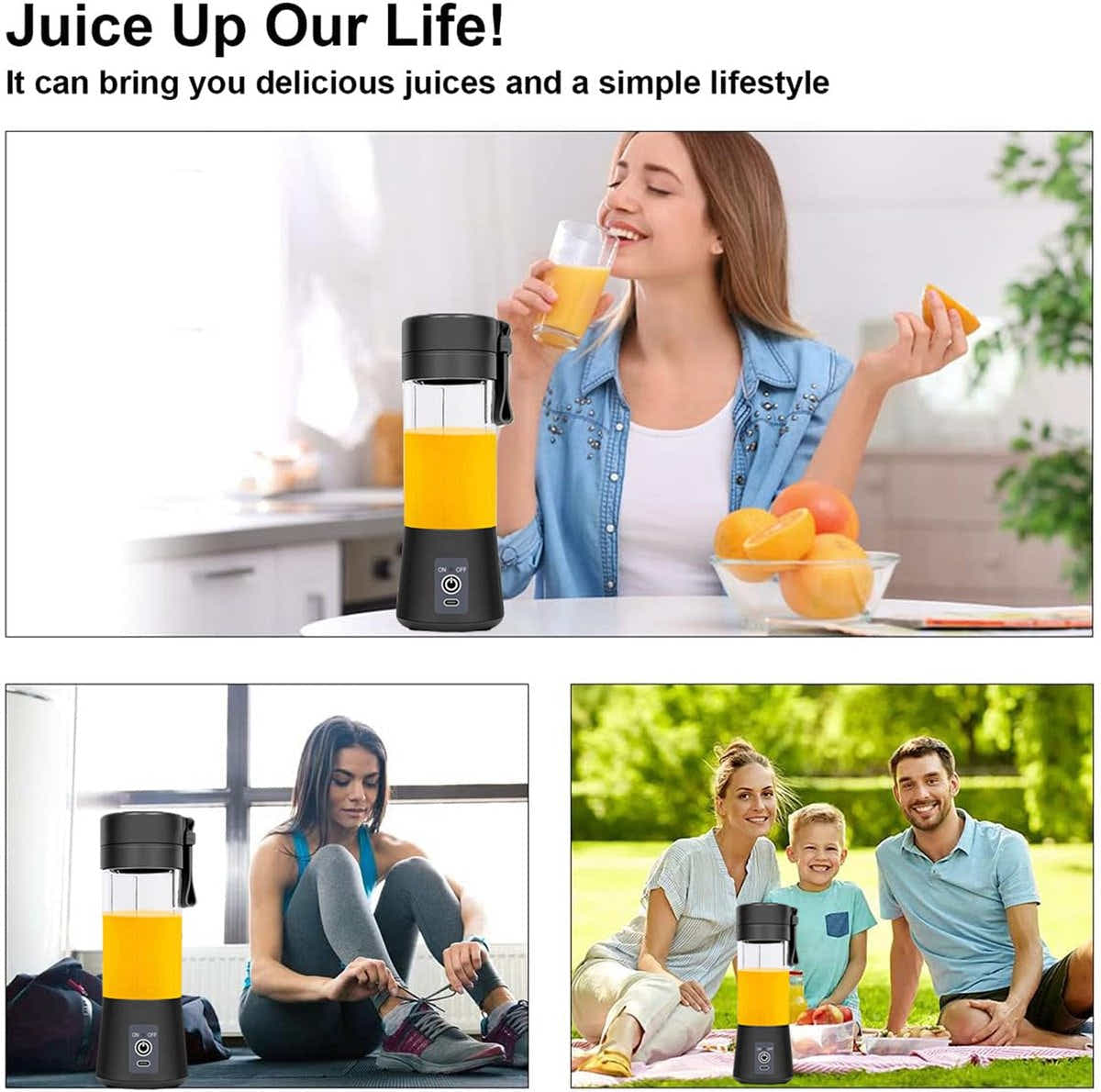 DS NA Blender - Mini blender - Smoothie maker - Rechargeable mini blender