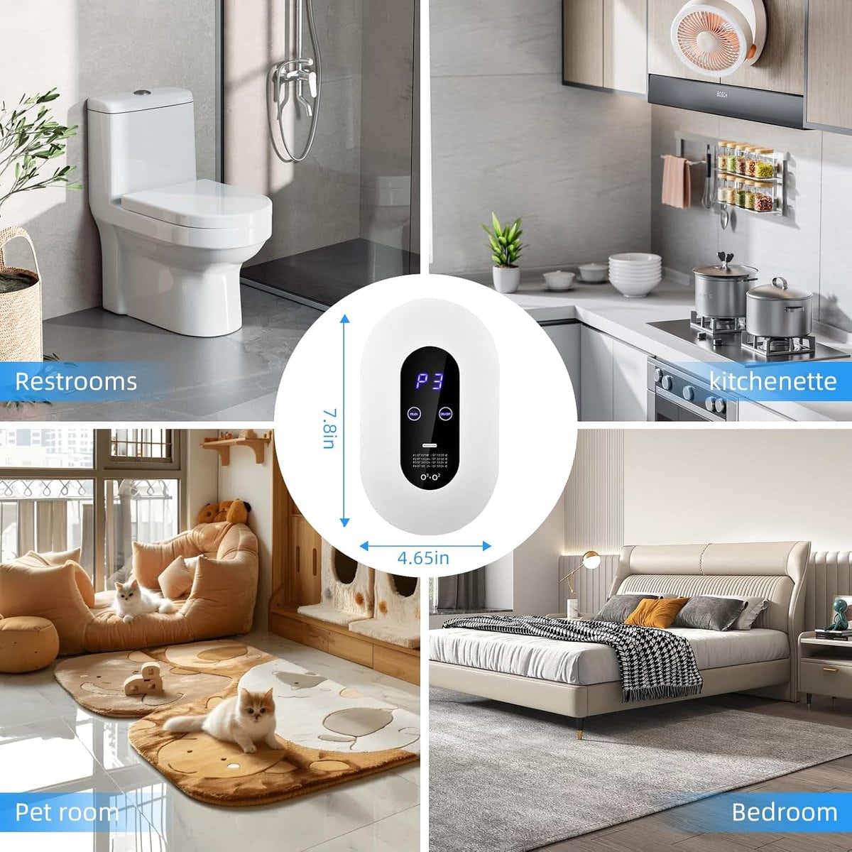 DS NA Air purifier Plug-in negative ion air purifier  LED display