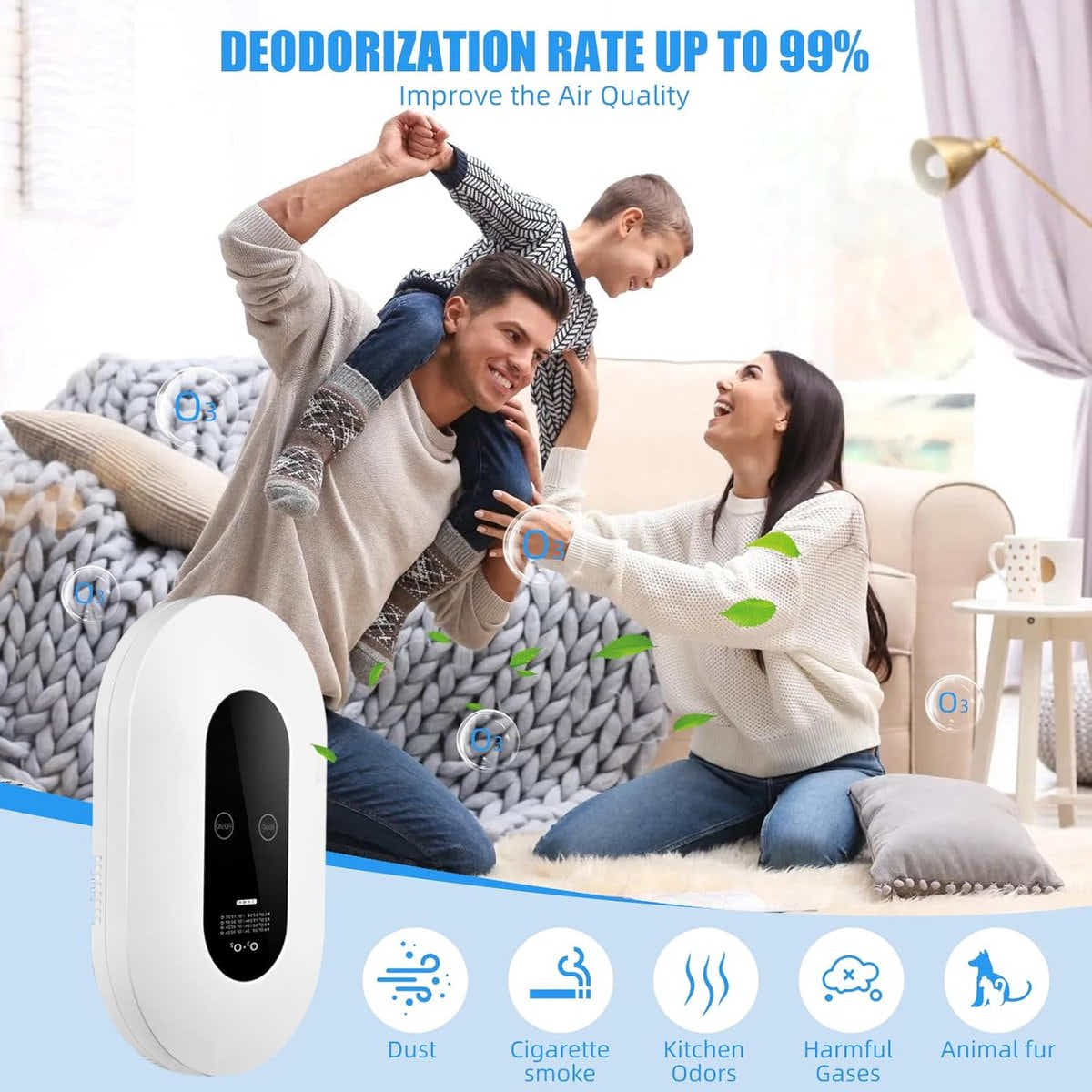 DS NA Air purifier Plug-in negative ion air purifier  LED display