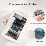 DS NA Transparent Toiletry Bag – Travel Makeup & Cosmetic Organizer