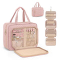 DS NA Pink Hanging Travel Toiletry Bag – Large Makeup Organizer Bag